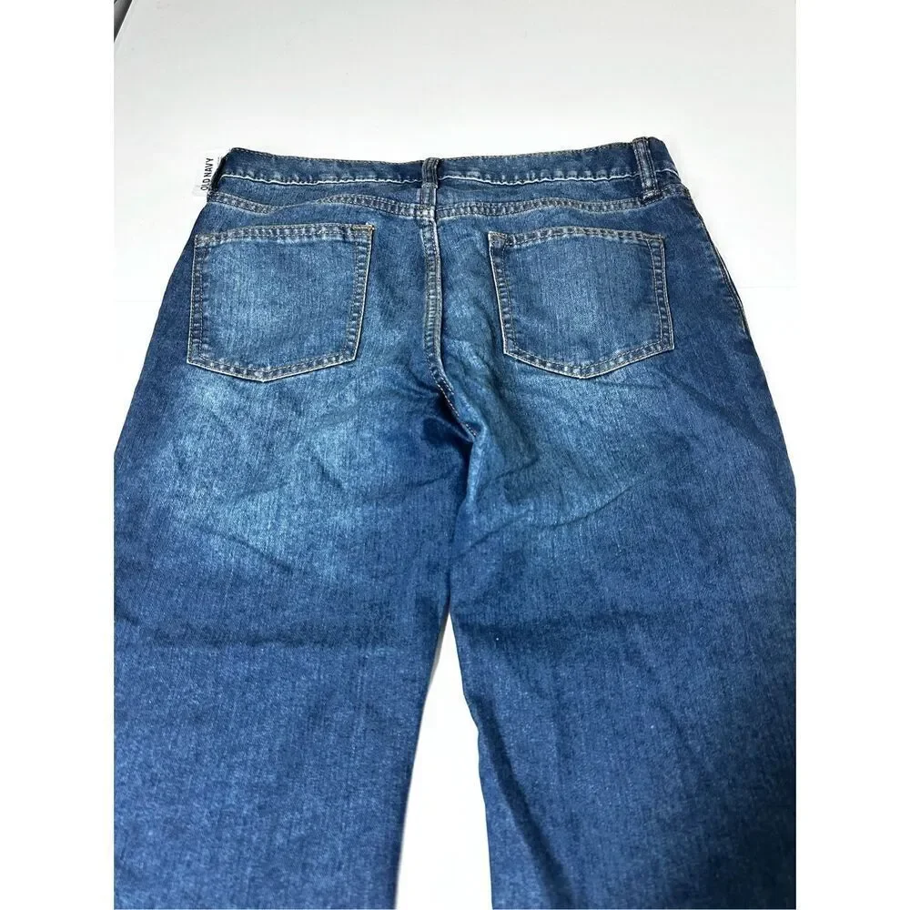 NWT Old Navy Boys Jeans Size 14 Regular Mid Rise Straight Classic Denim Blue